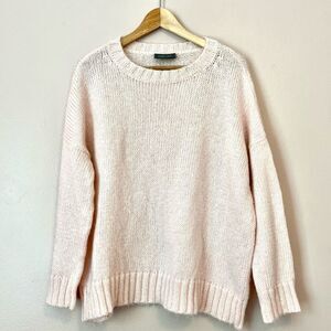 Wooden Ships Paola Buendia Crewneck Knit Sweater Wool Mohair Coastal Pink XS
